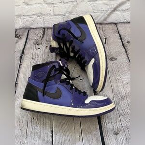 Nike Air Jordan 1 Retro High Purple Black Sneakers